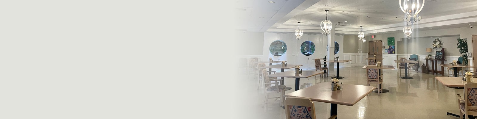 The main dining area at Apache Junction facility